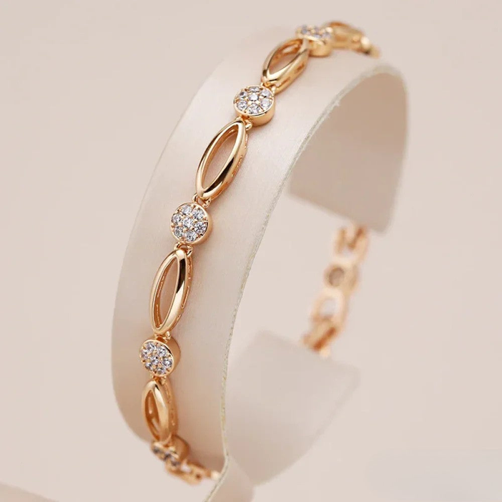 Elegantes Armband mit goldenem Zirkonia
