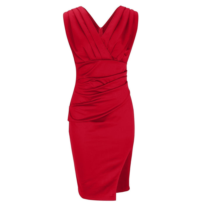 Melinda™ | Kleid mit gerafftem Schlitz