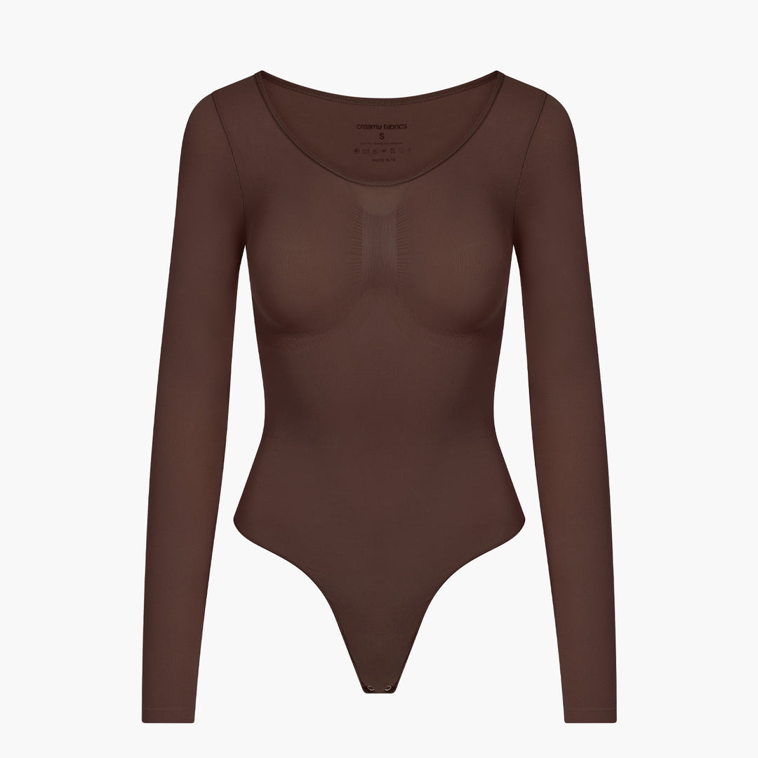 Bodysuit formende Shapewear Langarm mit String