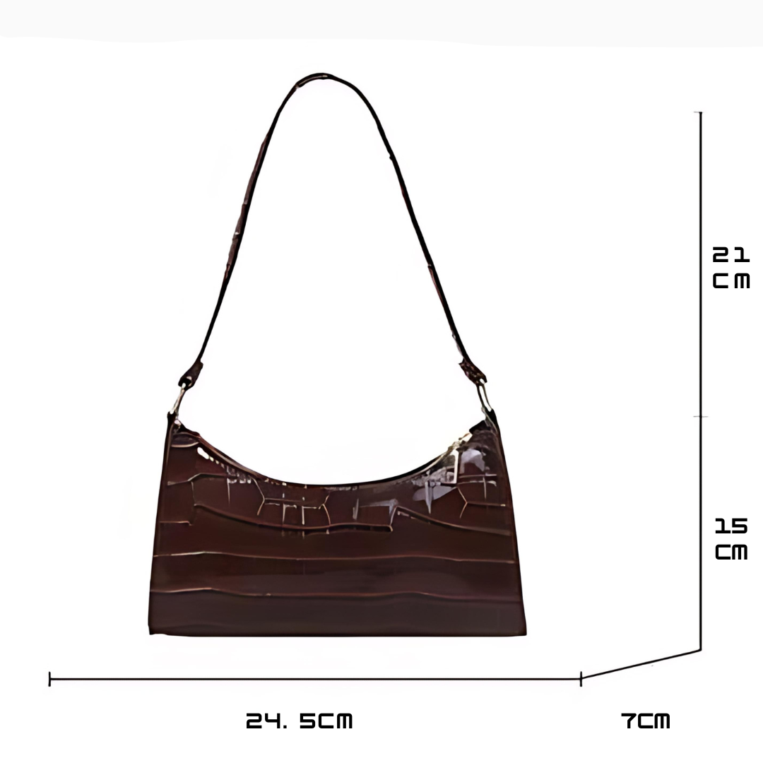 Flair. Glänzende Ledertasche