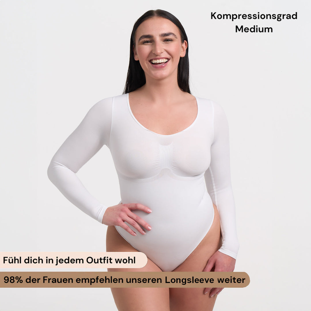 Bodysuit formende Shapewear Langarm mit String