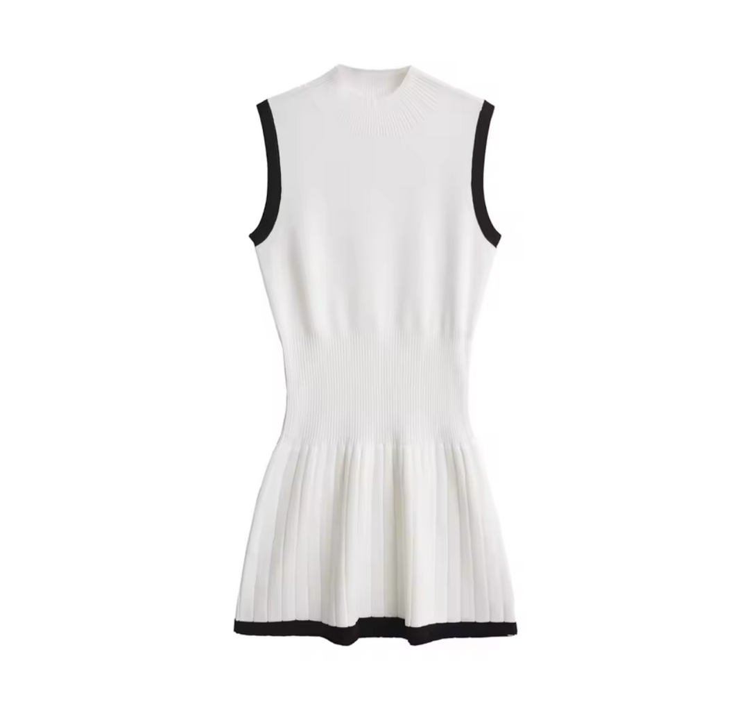 Elise - Rippstrick-Mini-Kleid