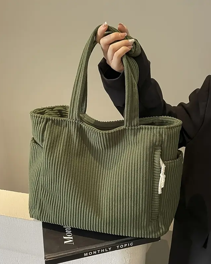 TILDA™ – Gerippte Tragetasche mit Kordel-Detail