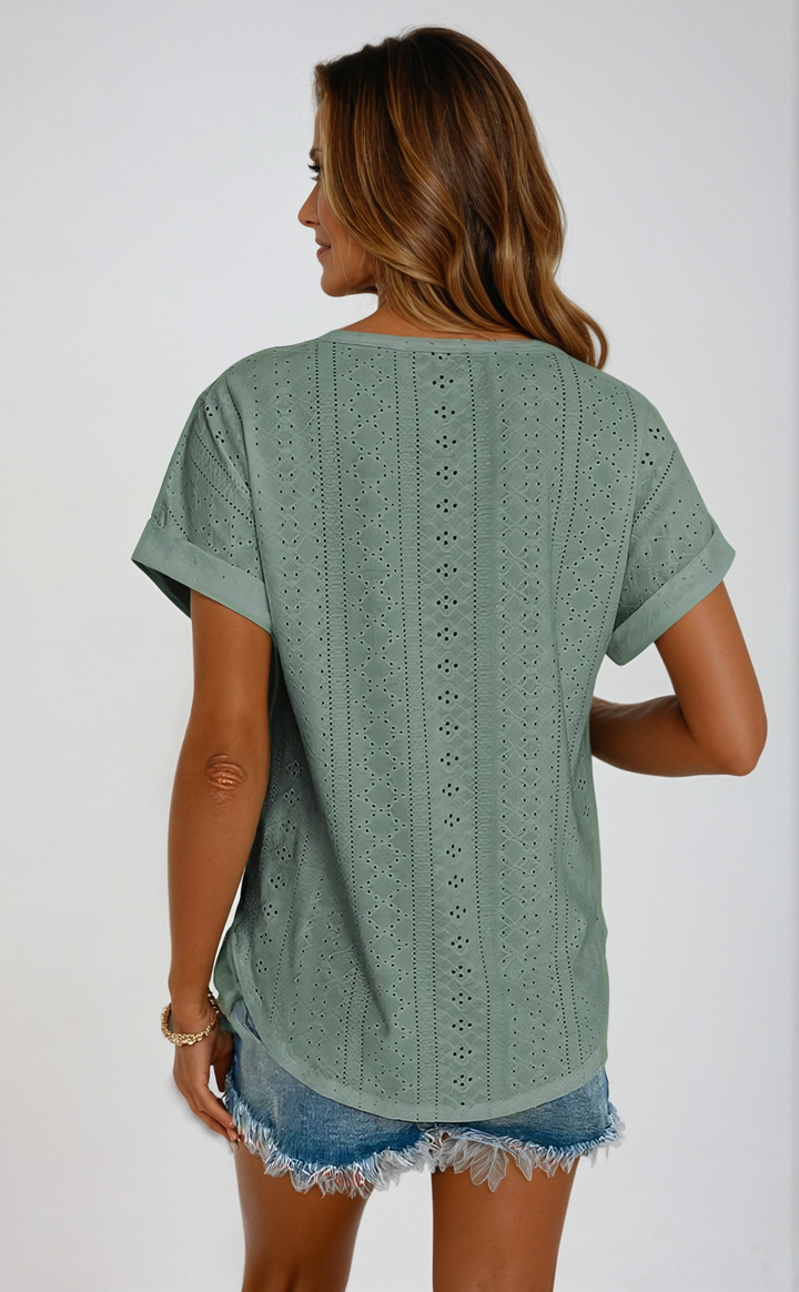 Riza™ | Lässiges Lochmuster-Top