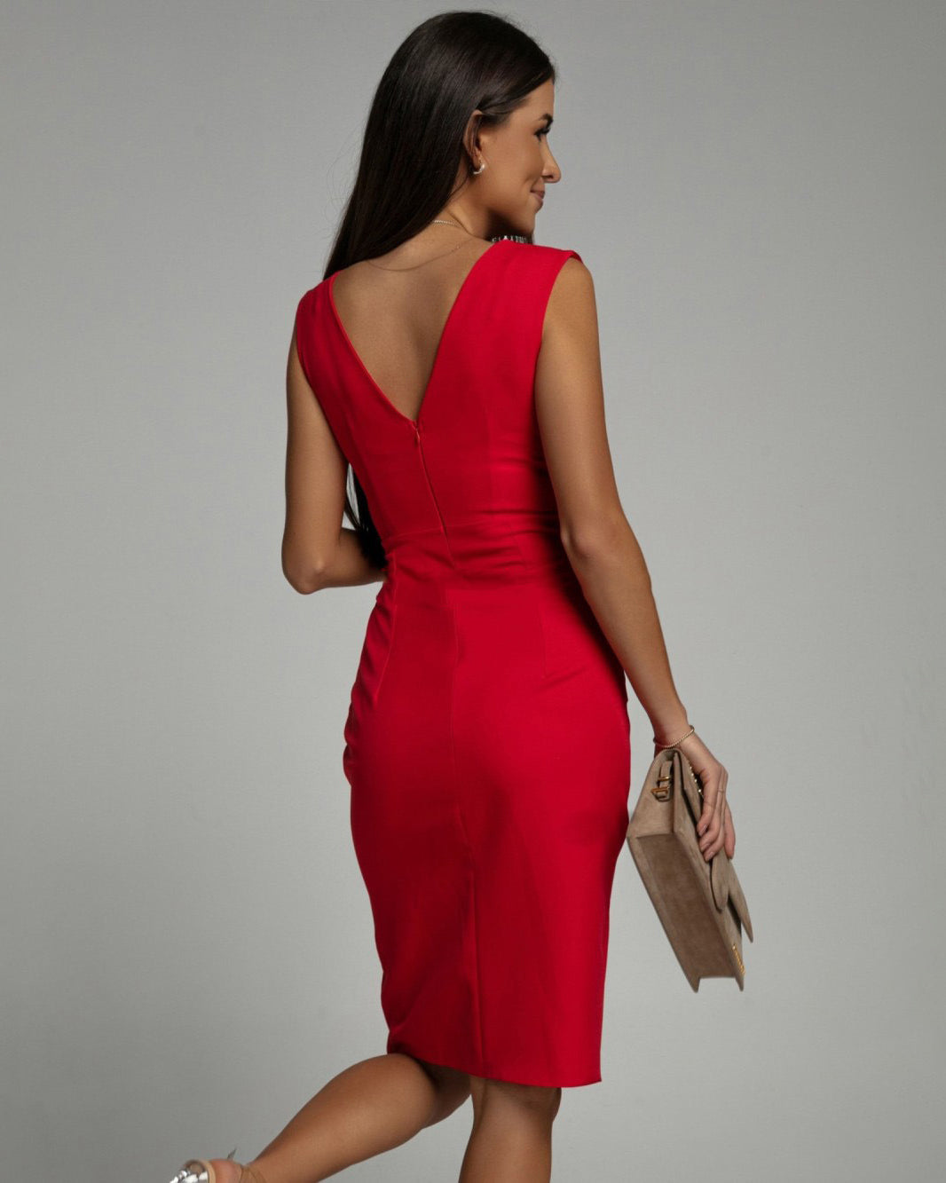 Melinda™ | Kleid mit gerafftem Schlitz