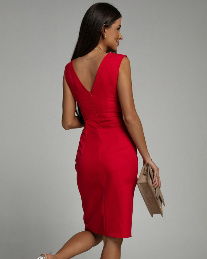 Melinda™ | Kleid mit gerafftem Schlitz