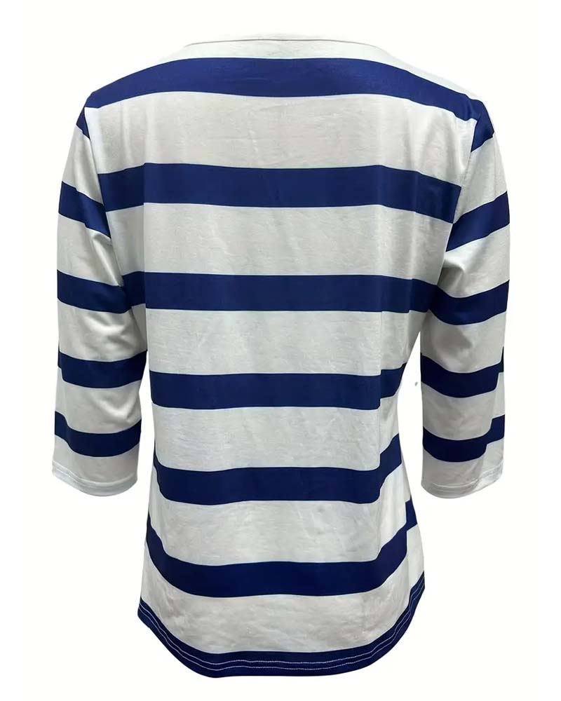 Nina | Elegant Striped Blouse