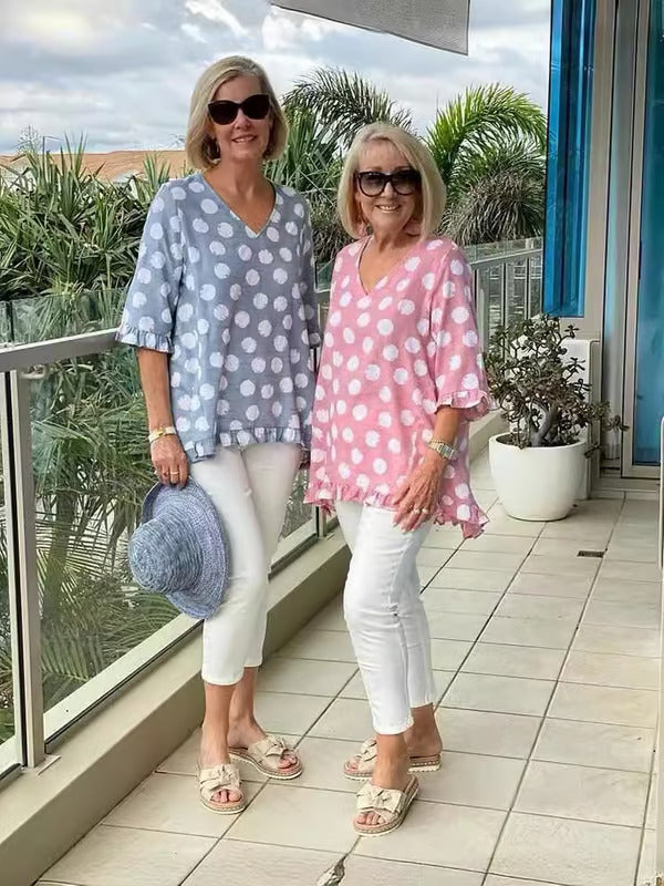 Chloe™ | Stylische V-Ausschnitt-Bluse