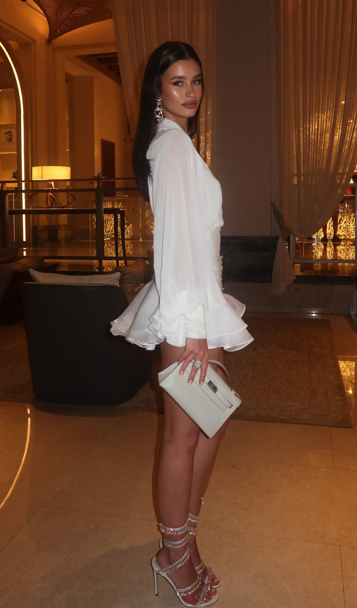 Marisela - Minikleid mit Laternenärmeln