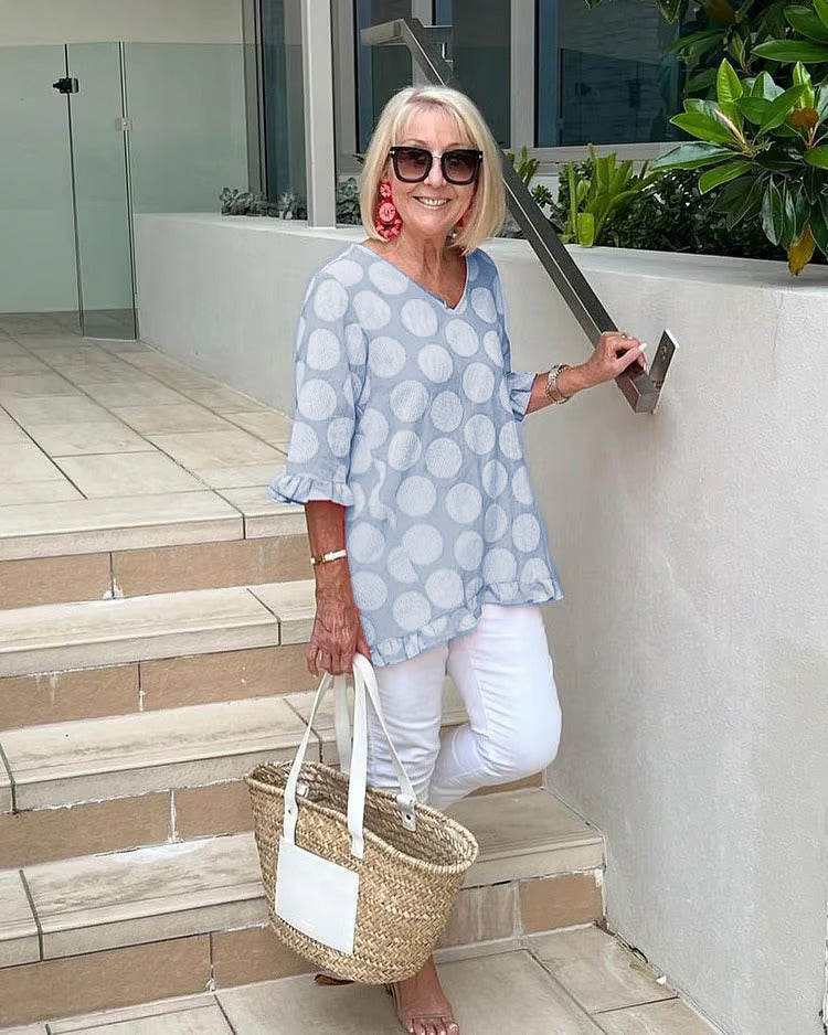 Chloe™ | Stylische V-Ausschnitt-Bluse