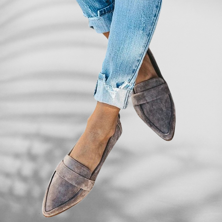 Elina | Wildleder-Loafer mit spitzer Form