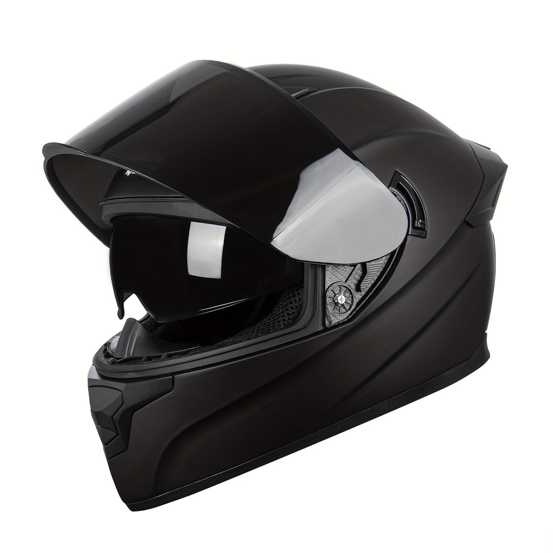F-700 Motorradhelm - Matt Schwarz