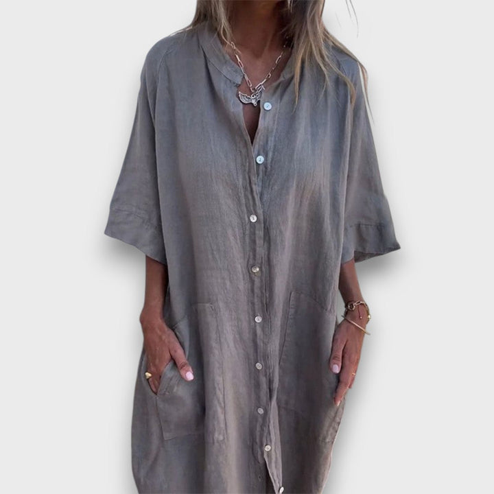 Melanie – Casual Hemdblusenkleid