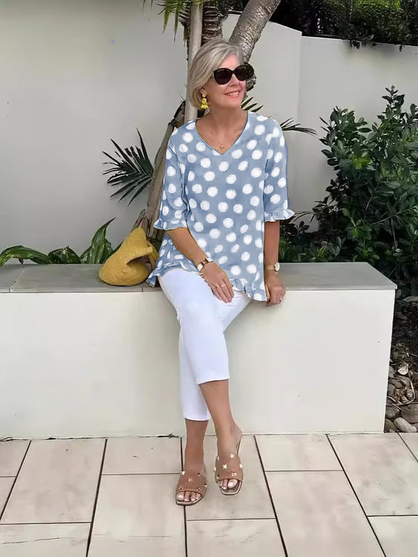 Chloe™ | Stylische V-Ausschnitt-Bluse