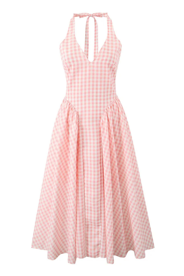 Adeline - Midikleid mit Karo-Muster