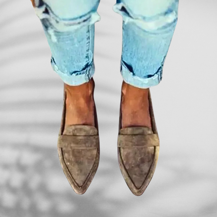 Elina | Wildleder-Loafer mit spitzer Form