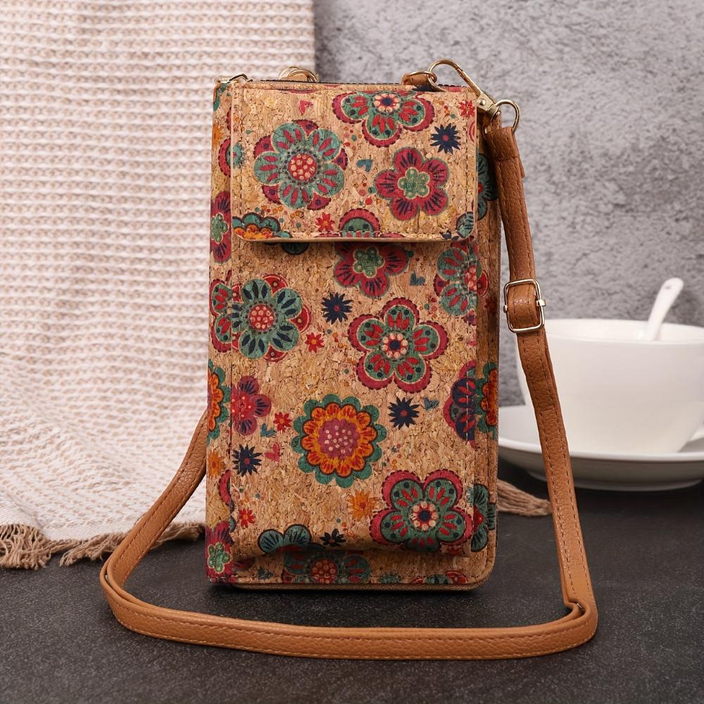 Nina | Boho-Blumen Accessoire Umhängetasche