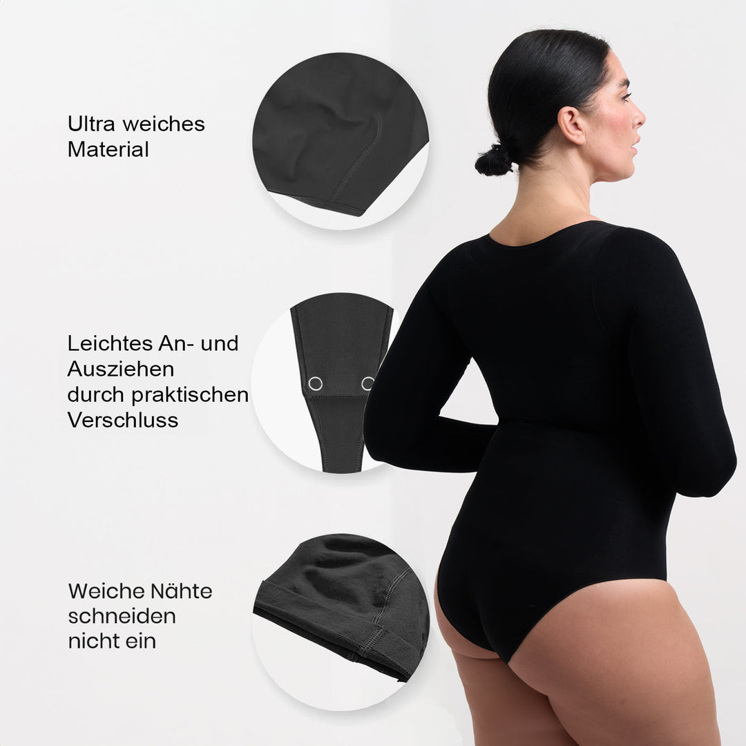 Bodysuit formende Shapewear Langarm mit Slip (Geheime Verkaufsaktion)