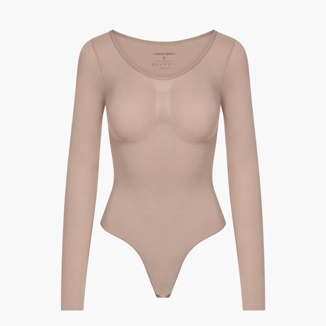 Bodysuit formende Shapewear Langarm mit String