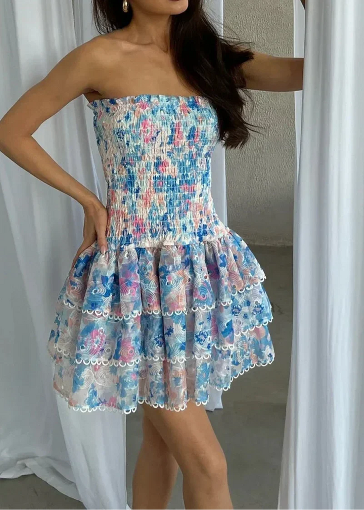 Hailey - Ärmelloses Blumenmädchenkleid