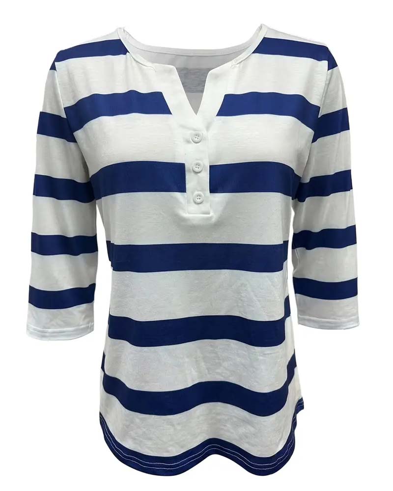 Nina | Elegant Striped Blouse