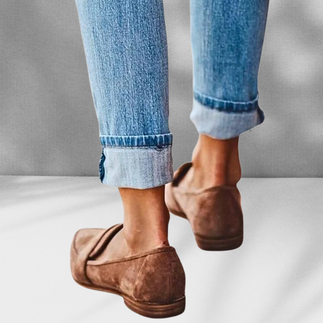 Elina | Wildleder-Loafer mit spitzer Form