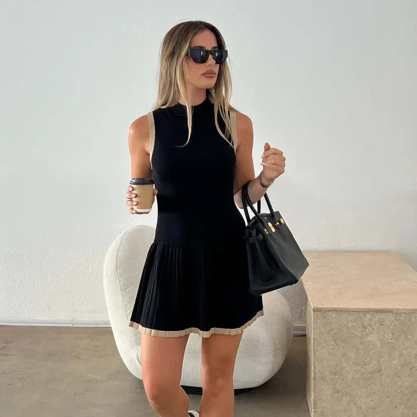Elise - Rippstrick-Mini-Kleid