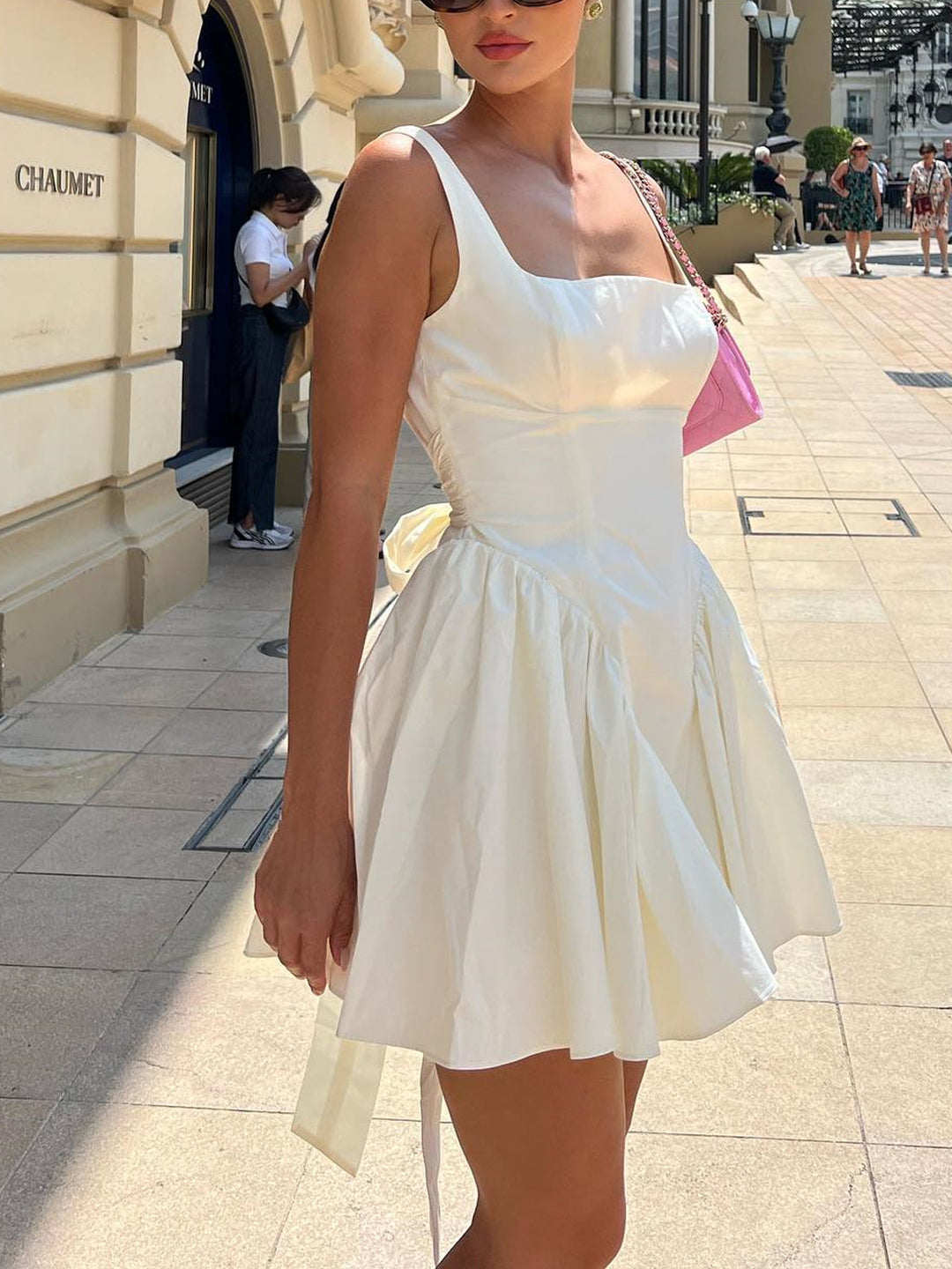 Amarise - Off-Shoulder Mini-Kleid