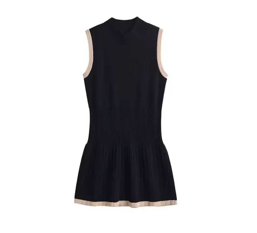 Elise - Rippstrick-Mini-Kleid