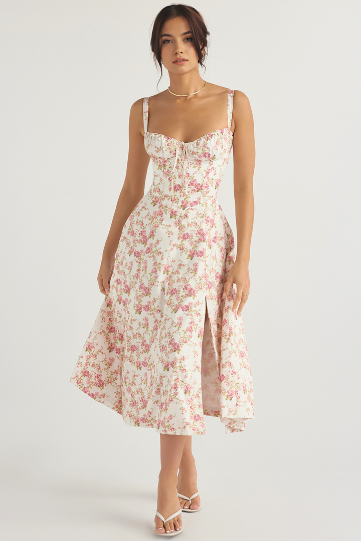Midikleid Anna – mit Bustier-Oberteil aus Polyester
