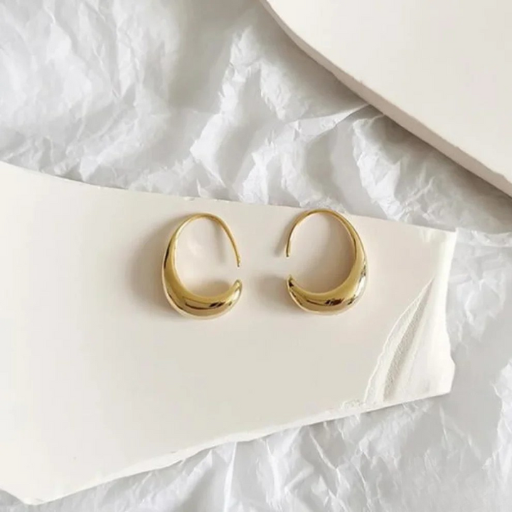 Elegante Ohrringe aus Gold und Silber