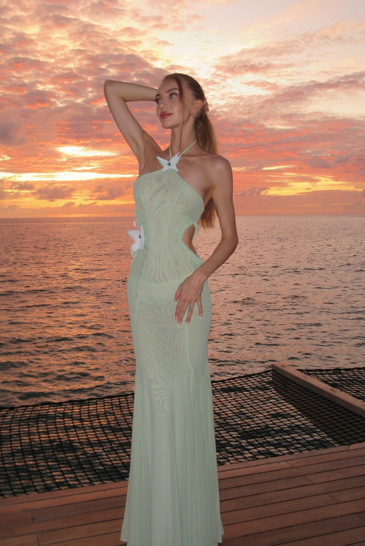 Marina - Meerjungfrau-Fit Maxi Kleid