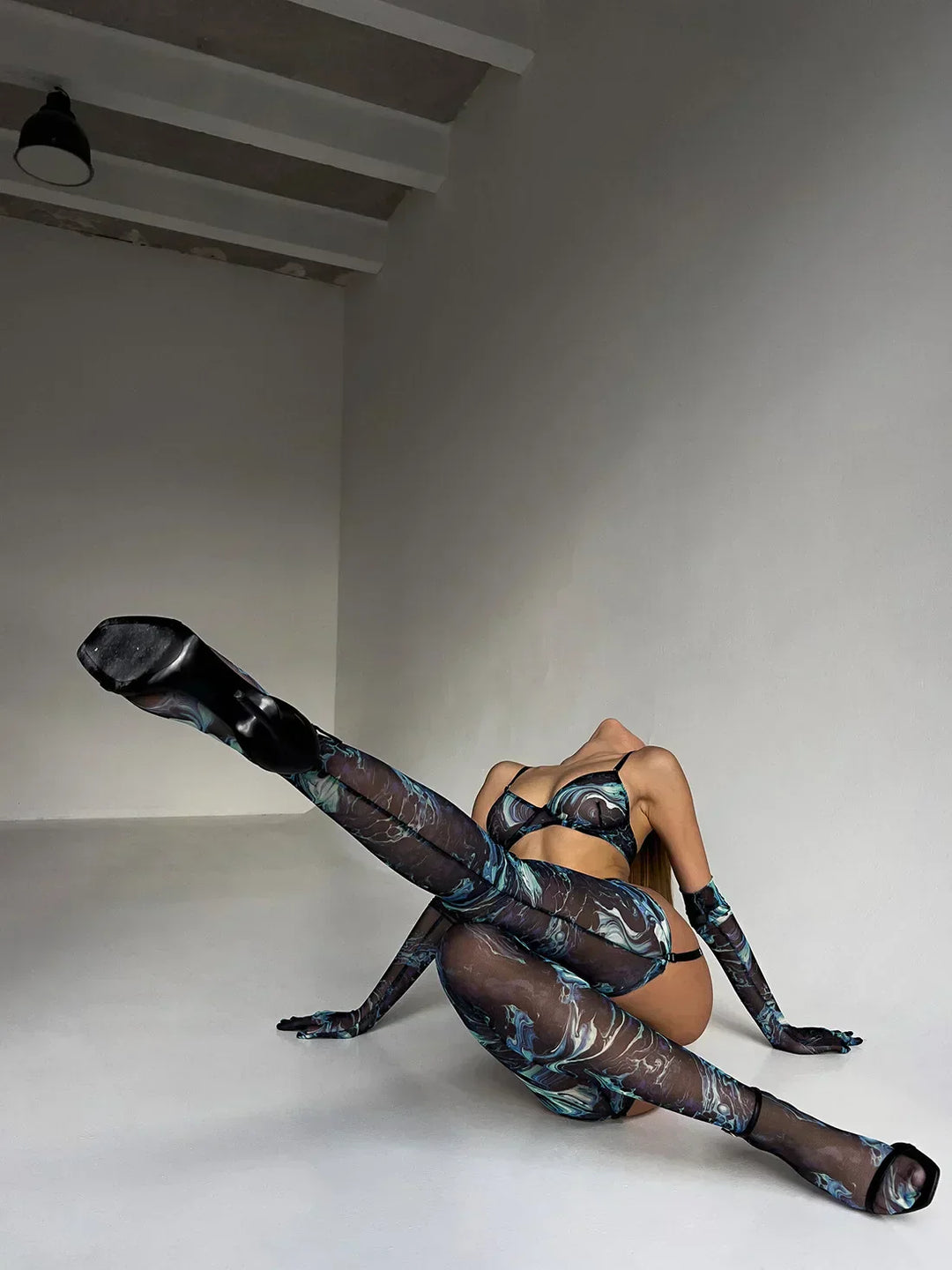 Serena | 5-teilige Batik-Lingerie-Set