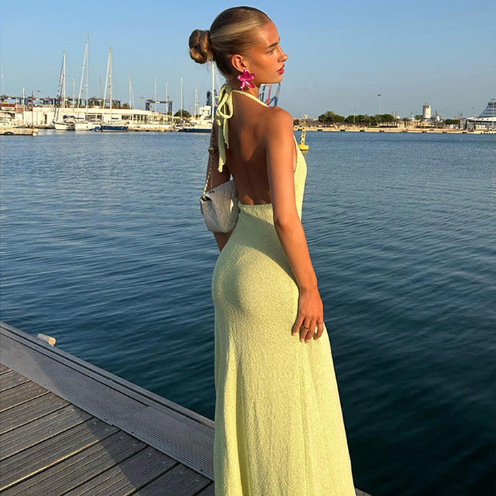 Indira - Ärmelloses Maxikleid