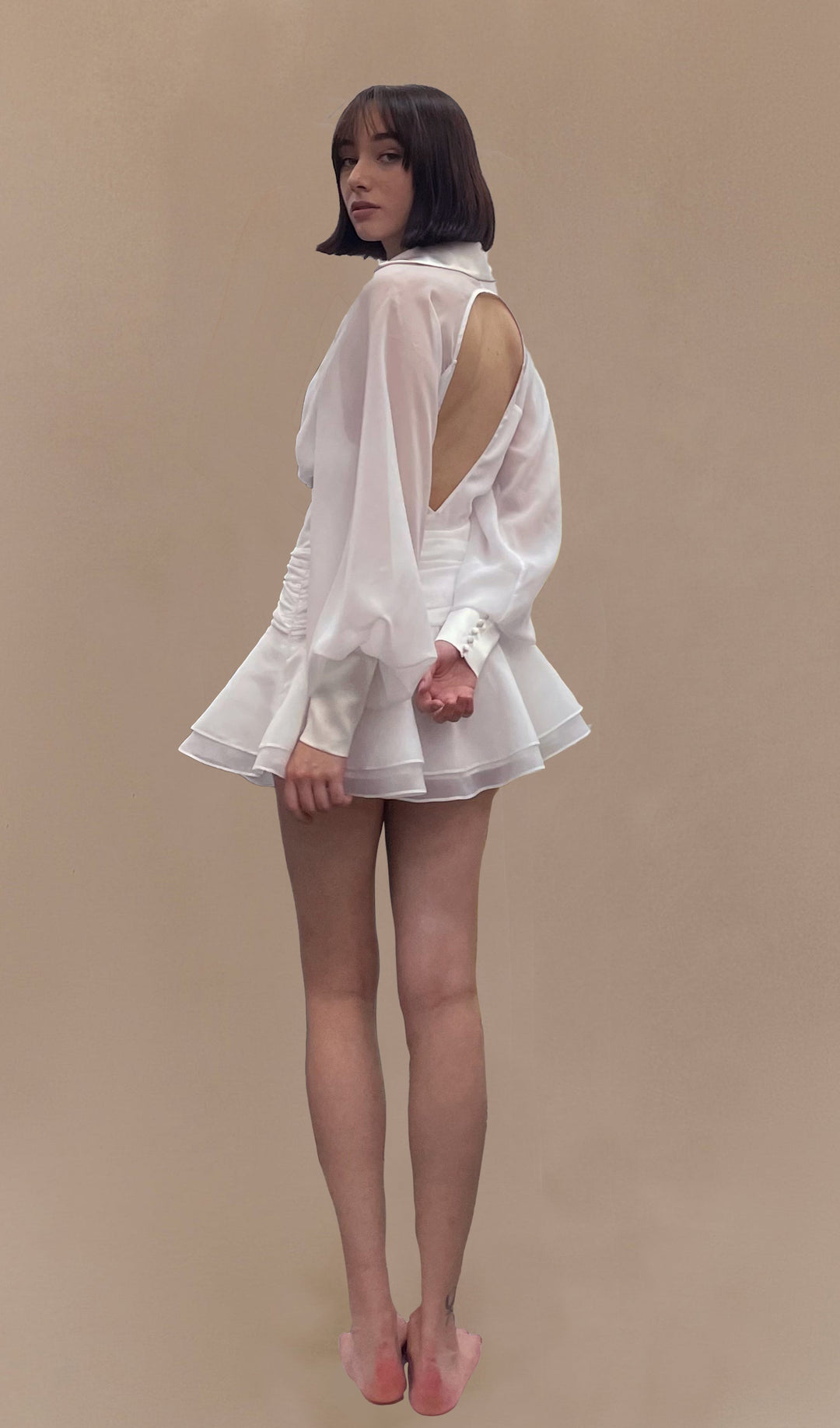 Marisela - Minikleid mit Laternenärmeln
