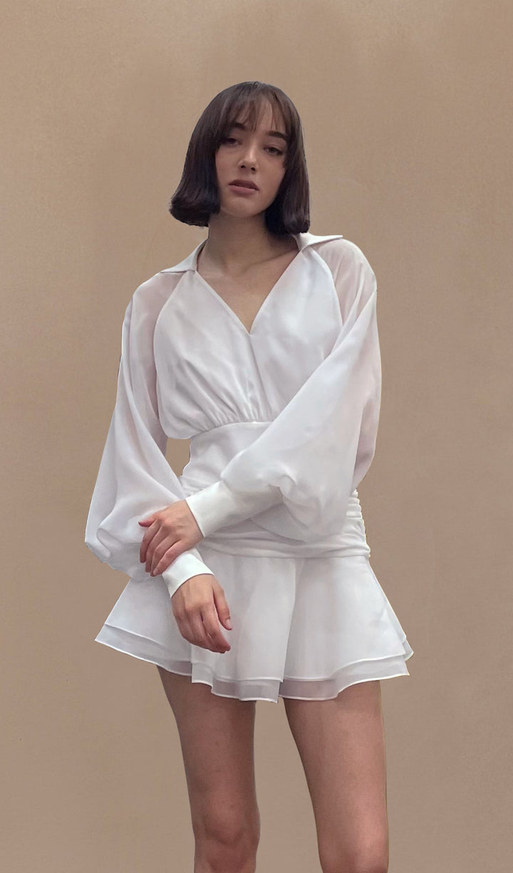 Marisela - Minikleid mit Laternenärmeln