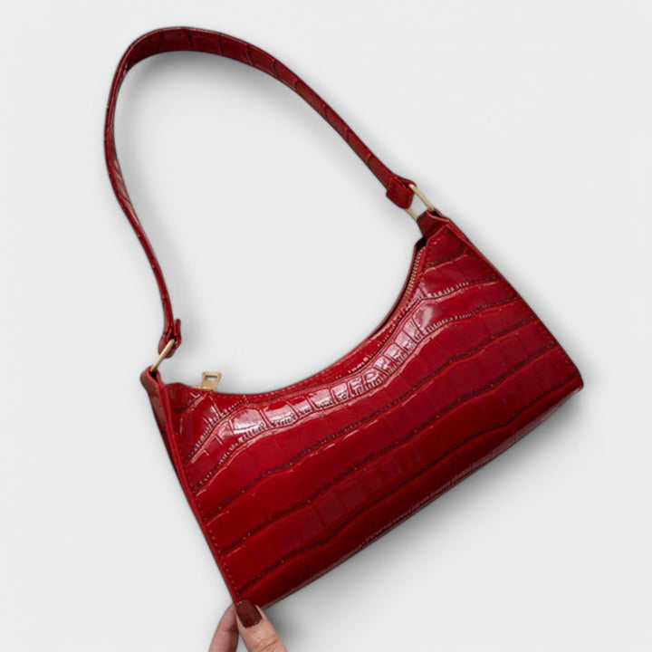 Flair. Glänzende Ledertasche
