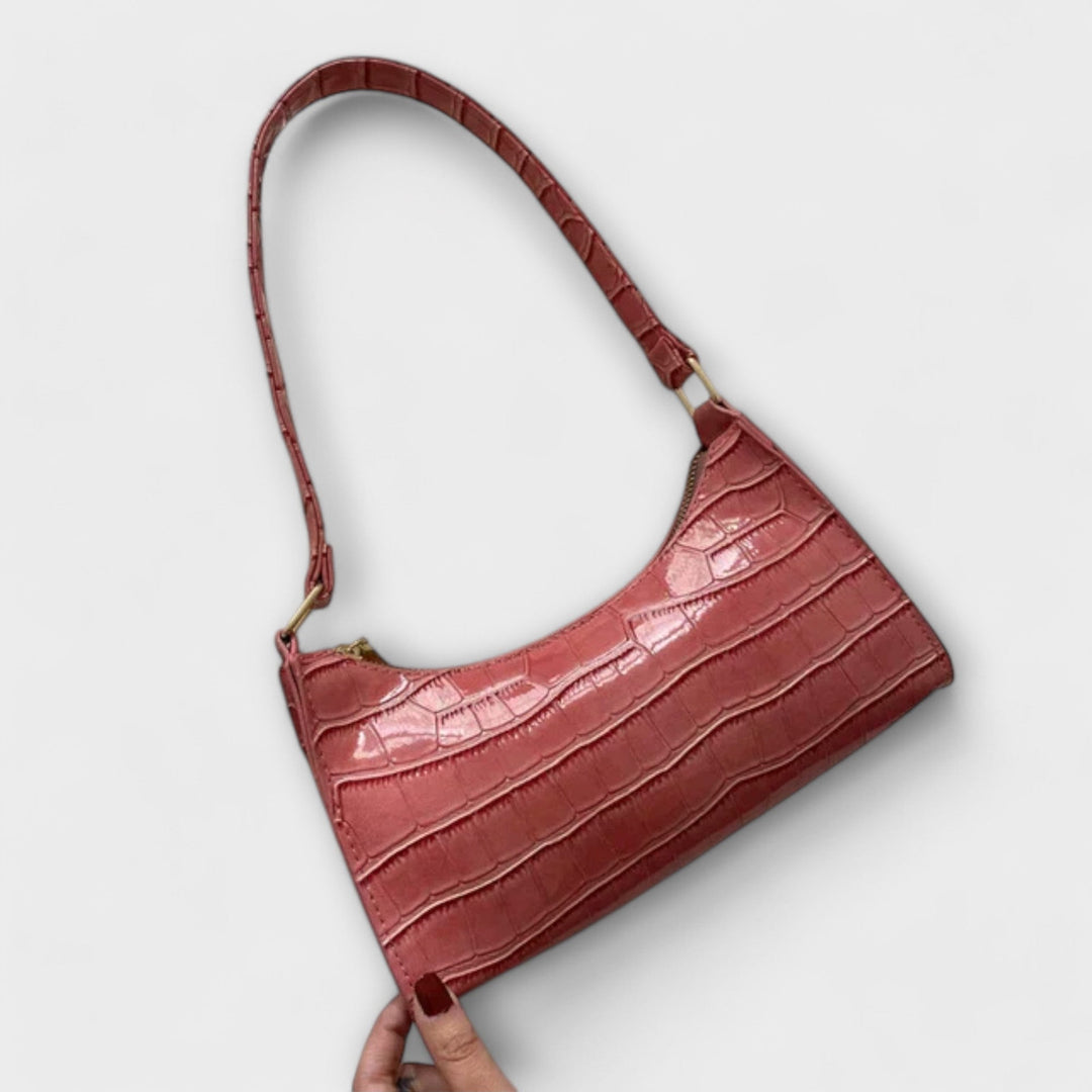 Flair. Glänzende Ledertasche