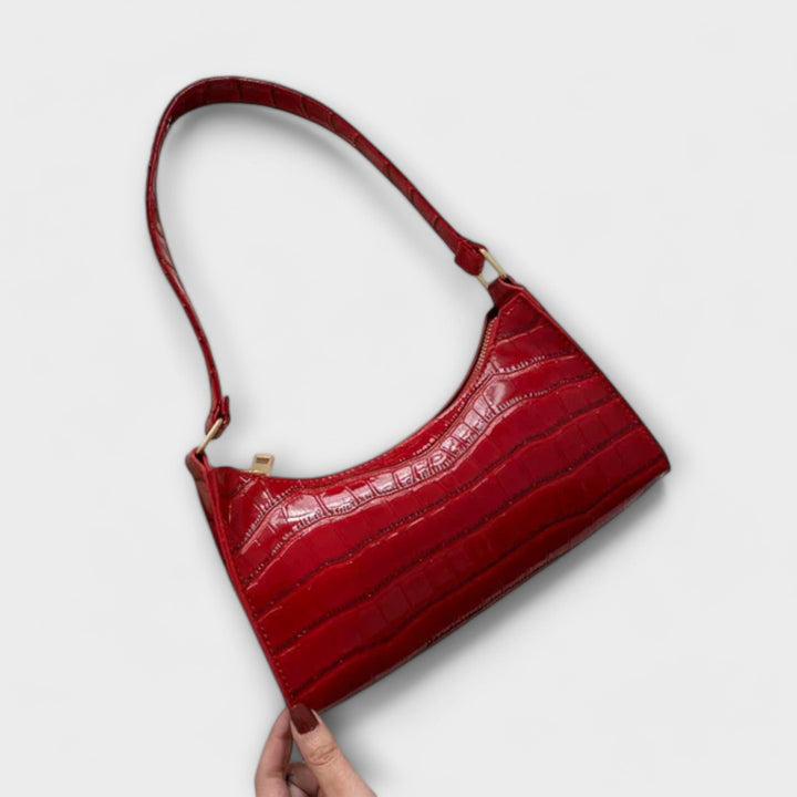 Flair. Glänzende Ledertasche