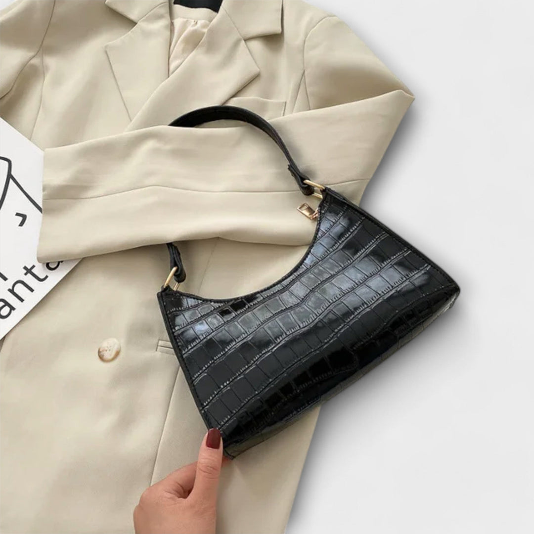 Flair. Glänzende Ledertasche