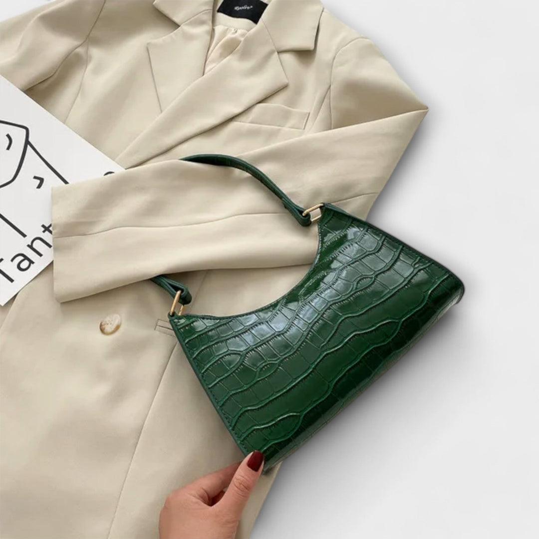 Flair. Glänzende Ledertasche