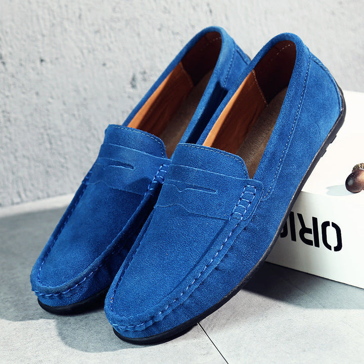 Retro Herren Kunstleder Loafers