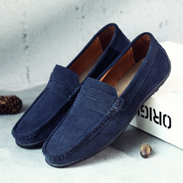 Retro Herren Kunstleder Loafers
