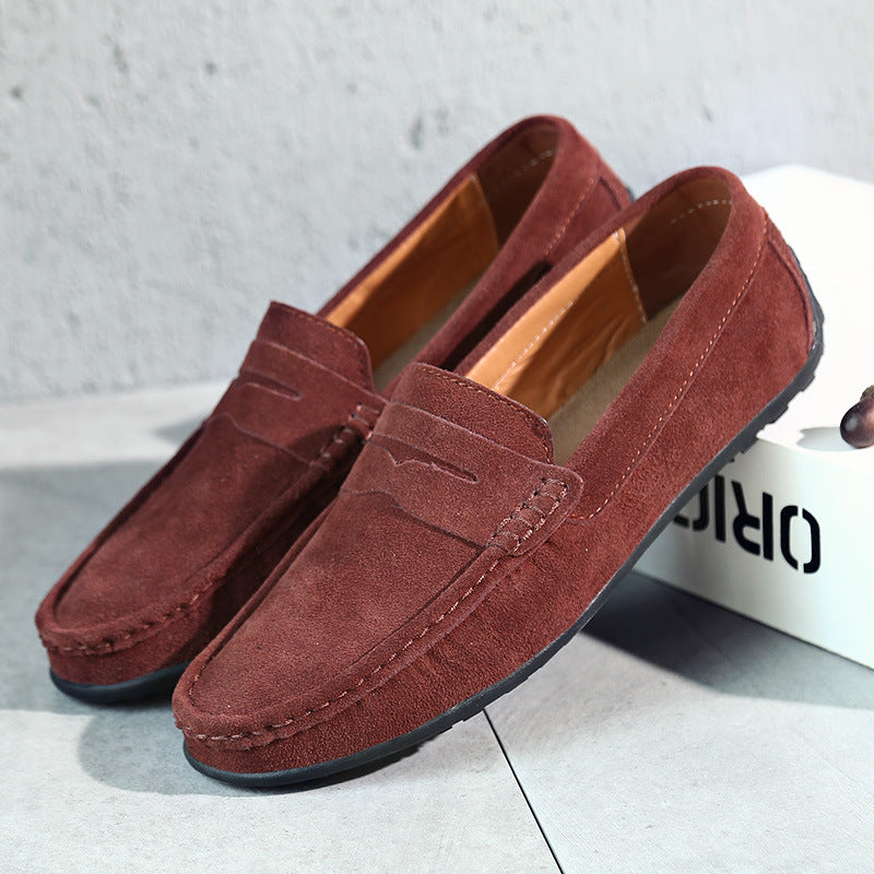 Retro Herren Kunstleder Loafers