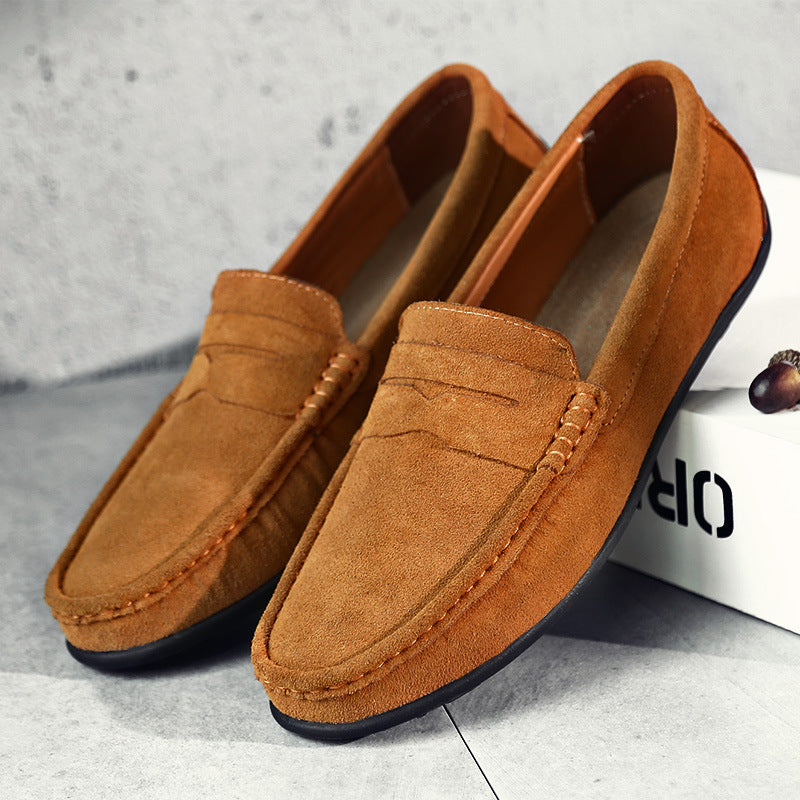 Retro Herren Kunstleder Loafers