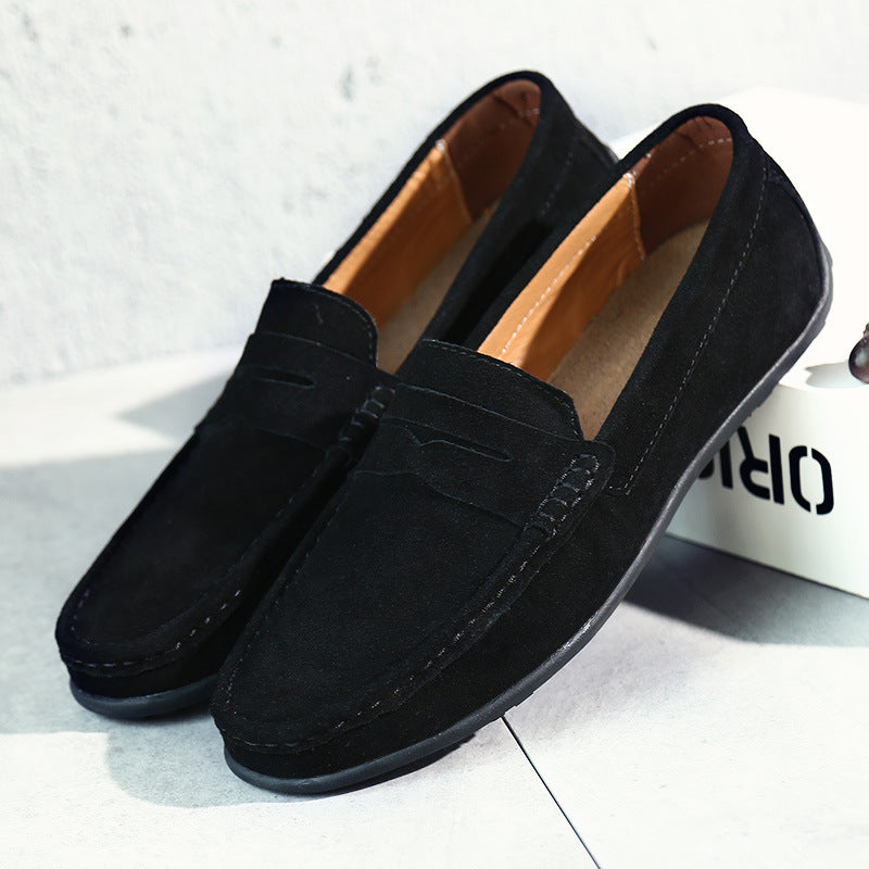 Retro Herren Kunstleder Loafers