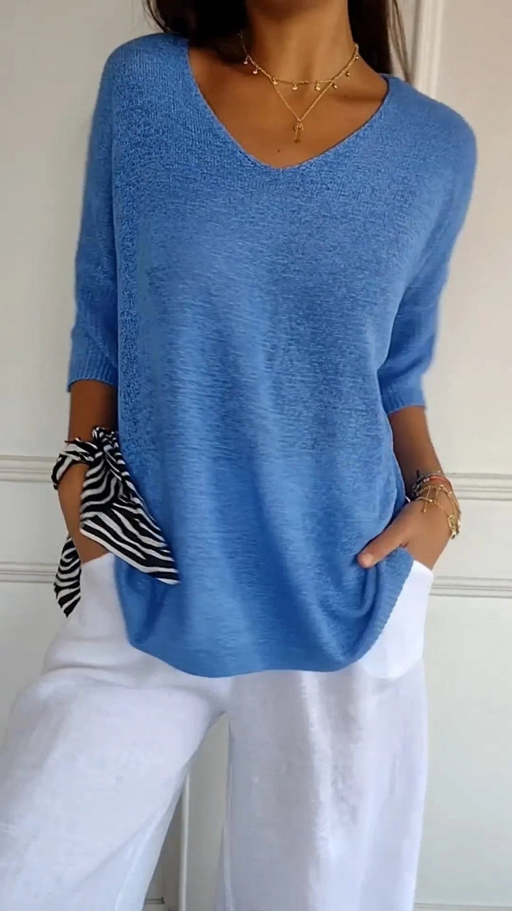 Nora | Chic V-Neck Top