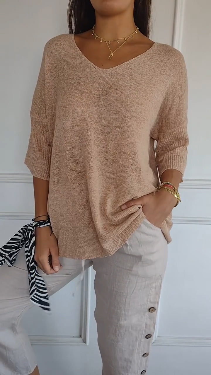 Nora | Chic V-Neck Top