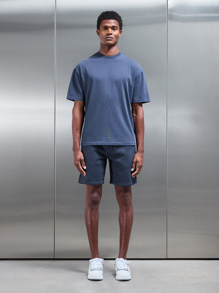 Relaxed Fit Shorts – Schieferblau