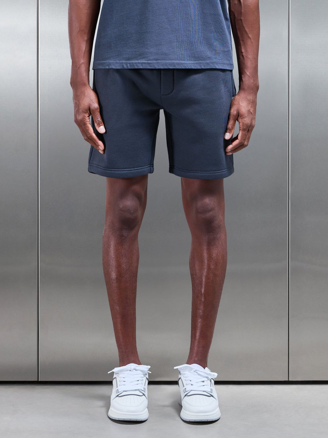 Relaxed Fit Shorts – Schieferblau
